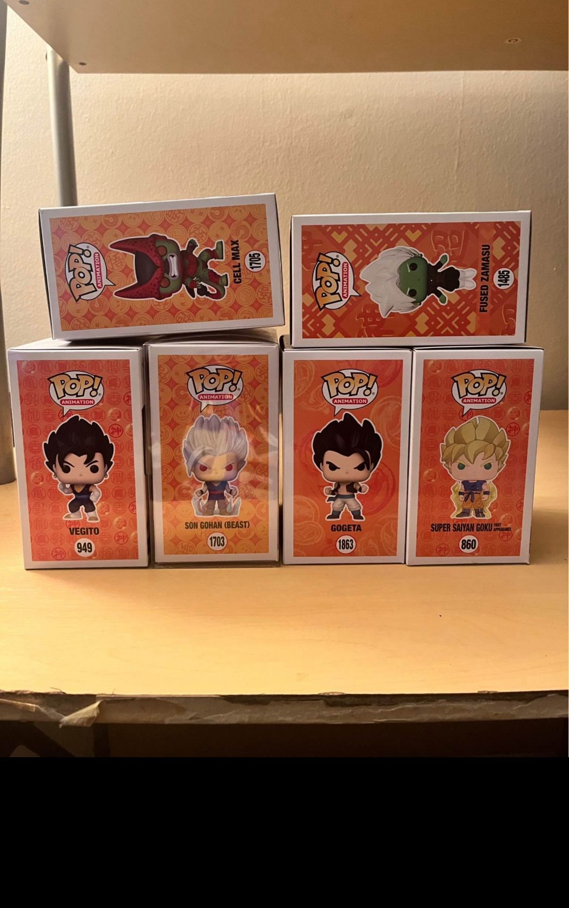 DBZ FUNKO POPS