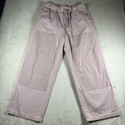Tenore Women’s Size XL Purple Double Knees Pants Wide Leg Drawstring #1901