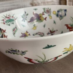 Vintage Butterfly Porcelain Japanese Ware Bowl