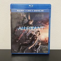 Allegiant Blu-Ray DVD 2 Disc Combo Divergent Series Shailene Woodley 2016