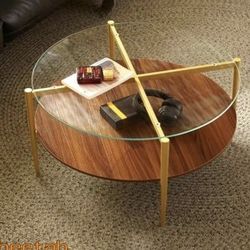 Saint Mossi BLEVIO Glass Round Coffee Table