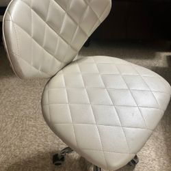 Leather Short Stool 