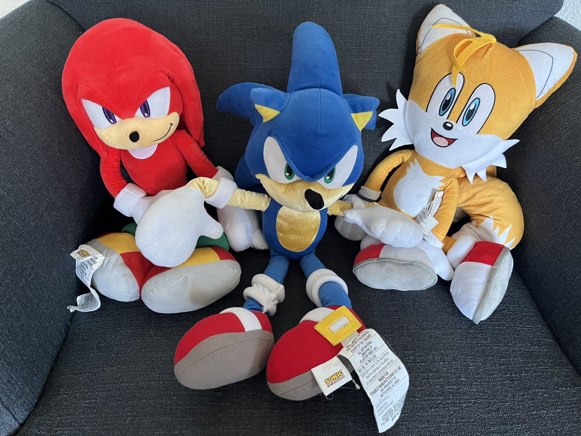 Sonic Knuckles Tails Plush/toy