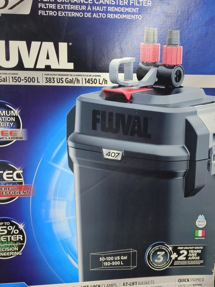 Perfomance Canister Filter - for Aquariums Up to 100 Gallons - Aquarium Canister Filter