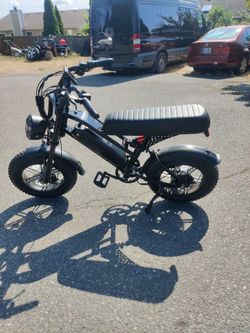 Everything works great and the bike rides good. Battery works well and the charger is included. Only needs new handlebars and new pedals. Great bike f