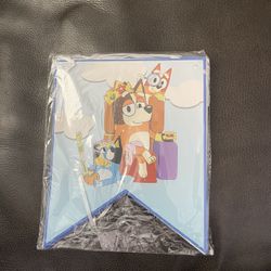 Bluey Happy Birthday Banner