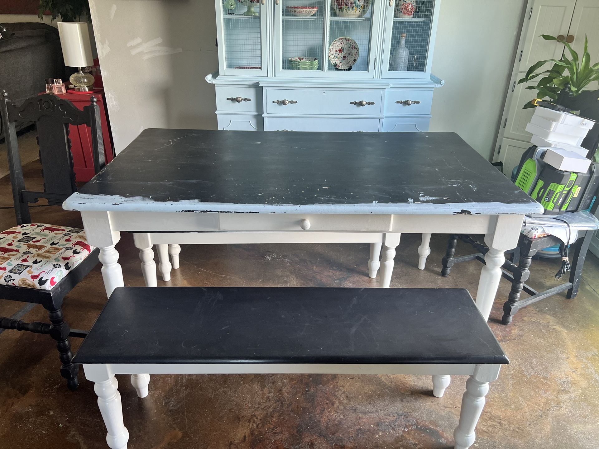 Dining Table With Bench Seating And 2 Chairs