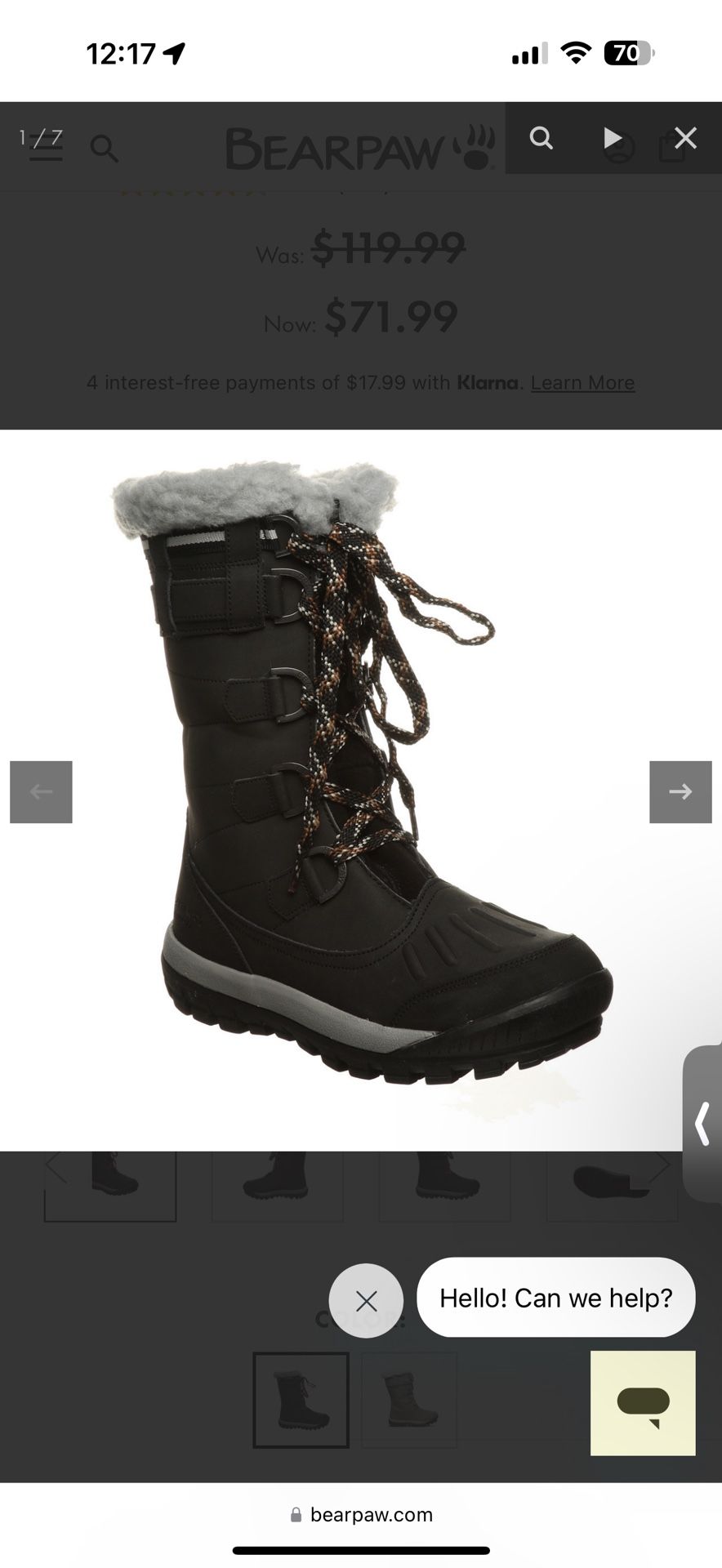 BEARPAW DESMONDA Waterproof Snow Hiking Boots