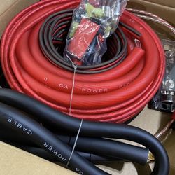 New 0 Gauge Car Audio Amplifier Wiring Kit  $70 Each 