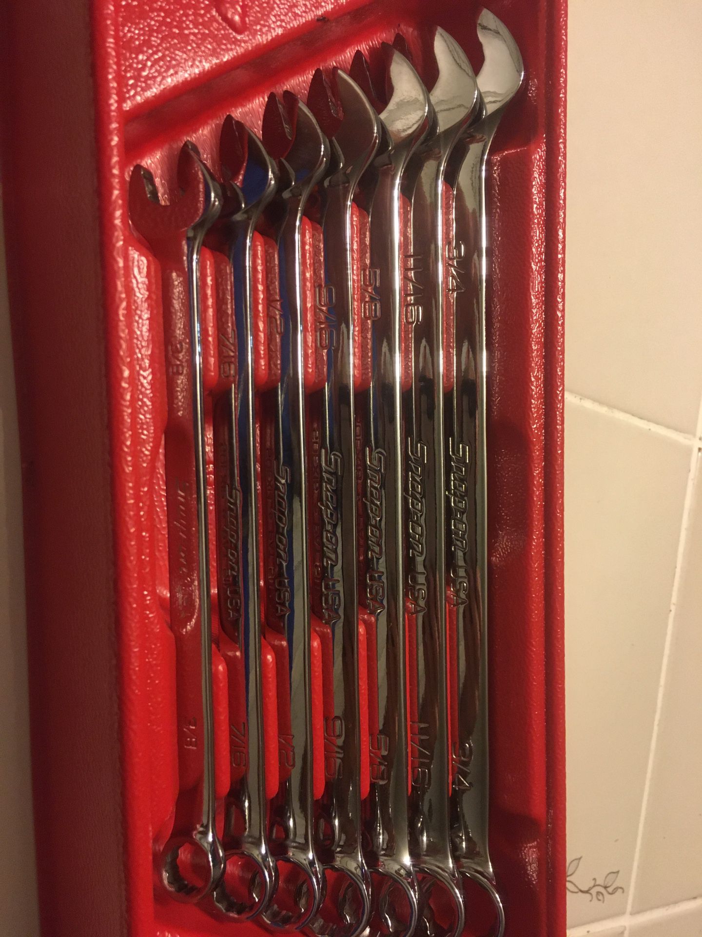 Snap On Sae 12 Pt Wrench Set New 