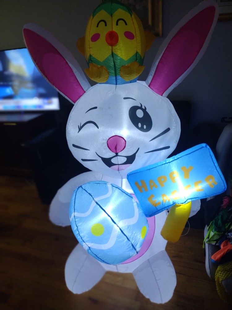 5ft Easter Bunny Inflatable