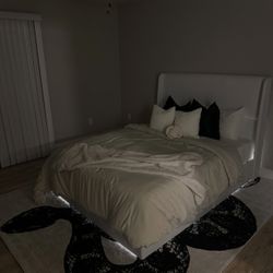 Queen Bedframe + Headboard