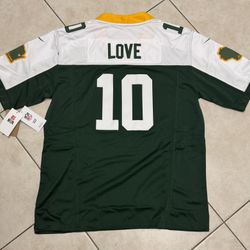 Jordan Love #10 Green Bay Packers NFL Jersey – (New with Tags)