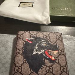 Gucci Supreme Wolf Wallet