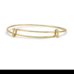 Gold Tone Expandable WireBangle Bracelet