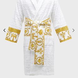 Authentic Versace Robe, White Size Small 