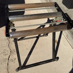 Wood Working Steel Sawhorses With Rollers 