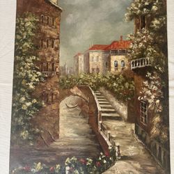 Hand-painted oil on canvas — Art gallery closing sale