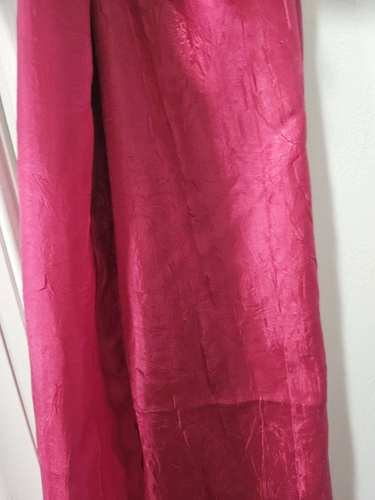 4 Semi Sheer Grommet Hot Pink 52" * 80 " Panels