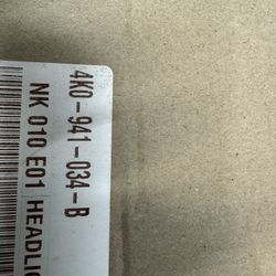 2019-2022 Audi A/S 6 Right Headlight