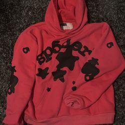 Pink Sp5der Beluga hoodie  