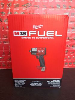 MILWAUKEE M18 FUEL GEN-2 18V LITHIUM-ION BRUSHLESS CORDLESS MID TORQUE 1/2-IN. IMPACT WRENCH  WITH FRICTION RING ( TOOL ONLY  )