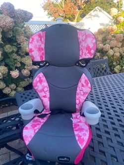 Evenflo Booster Car Seat Pink Floral