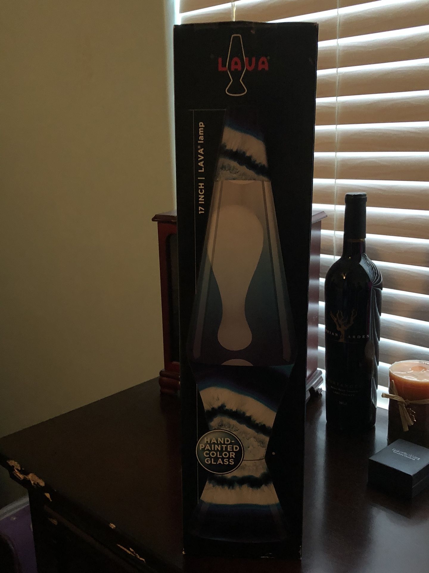 Blue lava lamp