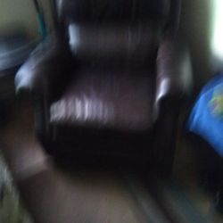 King Size Brown Leather Recliner
