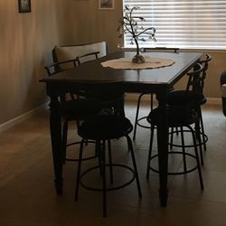 Dining Table with Barstools