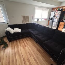 Black Sectional For Sale