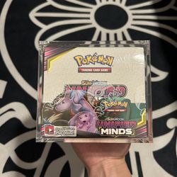 Pokemon Sun and Moon Unified Minds 36x Packs Booster Box