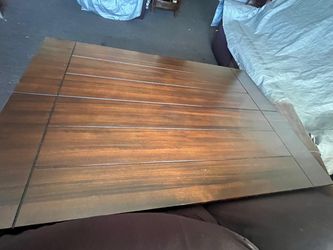 Table with high chairs