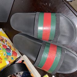 Gucci Web Slide Sandal size 10 but fits 9 through 11