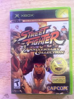Street Fighter Anniversary Collection Original Xbox Complete in Box  - TESTED