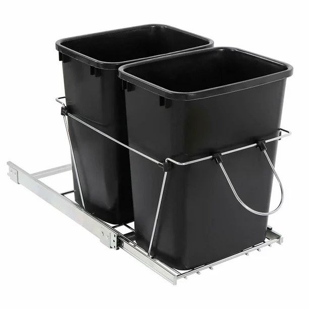ZENY Sliding Pull Out Trash Bins