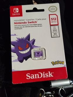 SanDisk 512GB Pokémon Gengar microSDXC for Nintendo Switch