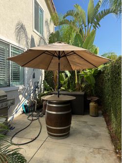 Barrel without umbrella