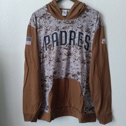 San Diego Padres Men's XL Military Camo Pullover Hoodie