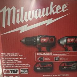 New Milwaukee Combo Drill Kit