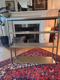 Industrial Metal 4-Tier Shelving Unit