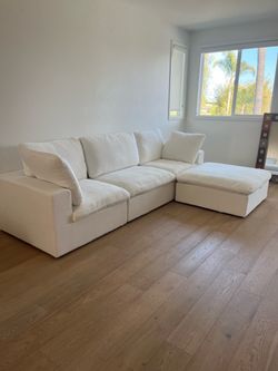 🛑NEW! White Cloud Sectional Couch 4pc