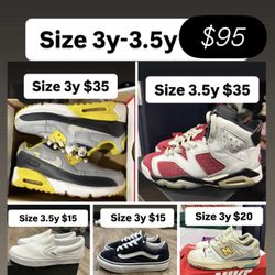 Jordan’s Nikes & More Size 3y - 3.5y
