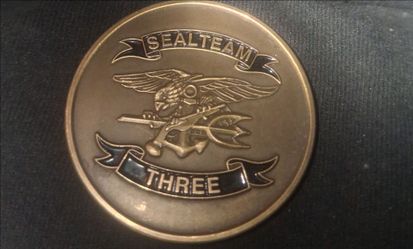 Authentic US Navy SEAL Team 3 Task Unit 2 Bruiser TU-1 TU-3 Challenge Coin NSW