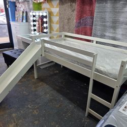 Twin bunk bed with mattress medium firm $549 free delivery within 5 miles
