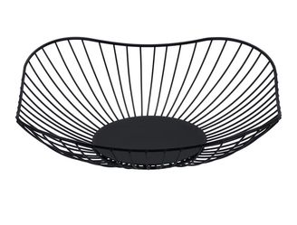 Black Fruit Bowl Curved- Edge 