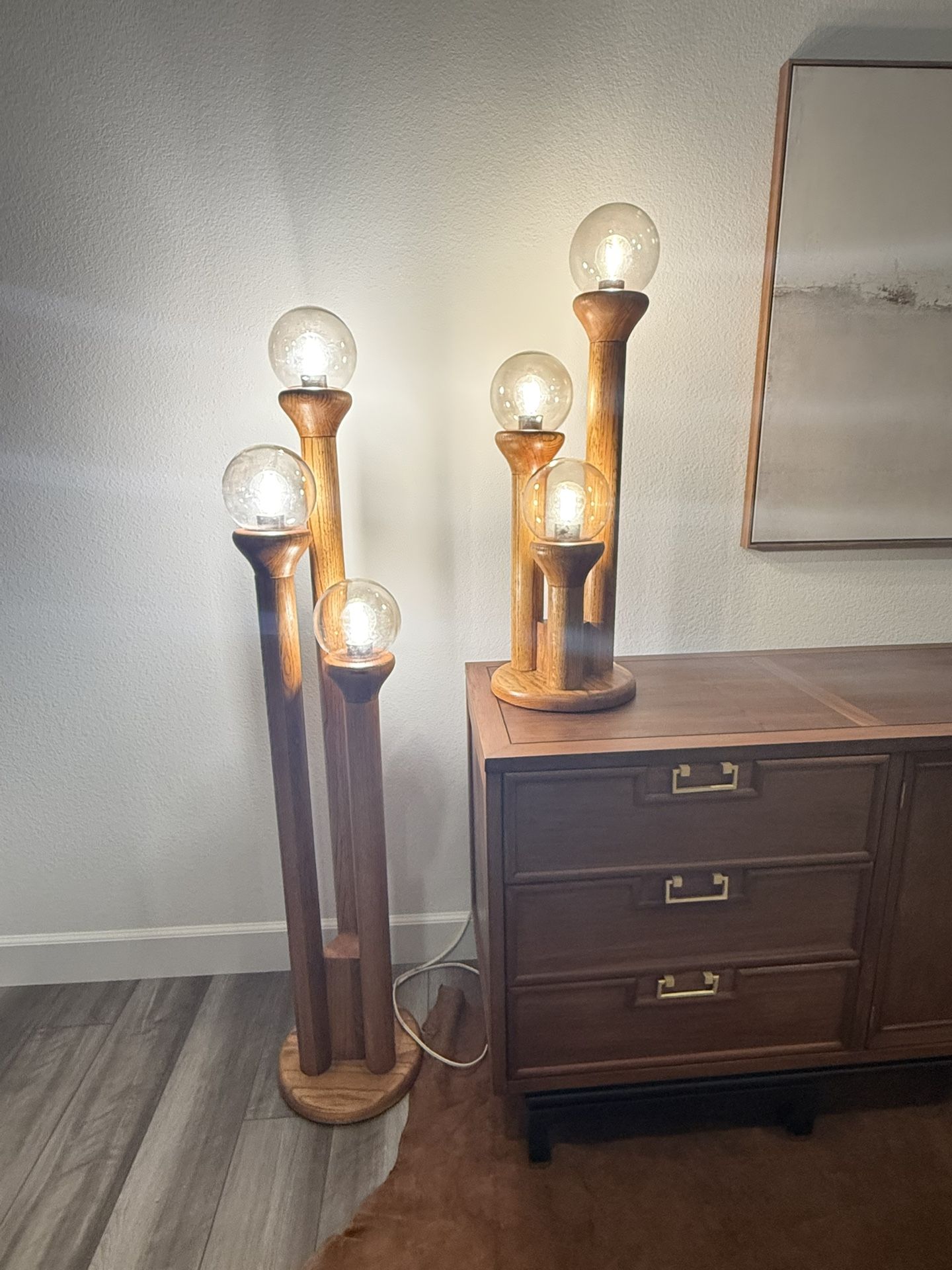 AUTHENTIC Set Of 2 Modeline Lamps By Charles Gibilterra