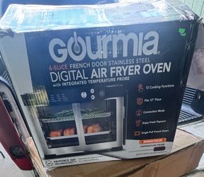 Gourmet(6 slice French door stainless steel,,Digital air fryer oven.