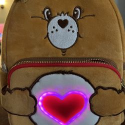 Care Bears Exclusive Tenderheart Bear Plush Cosplay Light Up Glow Mini Backpack