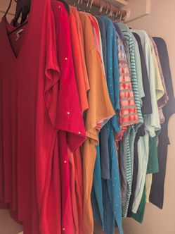Woman's Blouses 25 Summer Shirts Plus Size 2X
